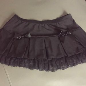 Black Lacy Mini Skirt
